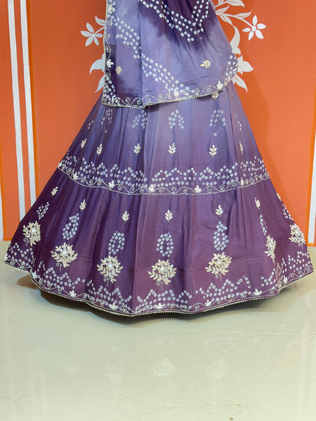 AARI GOTA PATTI CHINON BHANDEJ LEHENGA