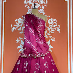 AARI GOTA PATTI CHINON BHANDEJ LEHENGA