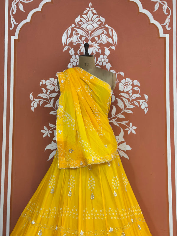 AARI GOTA PATTI CHINON BHANDEJ LEHENGA