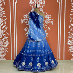 AARI GOTA PATTI CHINON BHANDEJ LEHENGA