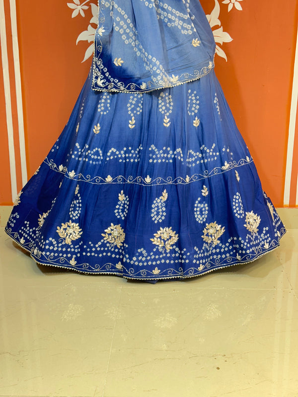 AARI GOTA PATTI CHINON BHANDEJ LEHENGA