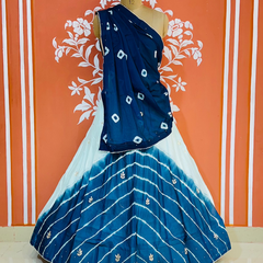 CHINON HANDWORK BHANDEJ LEHENGA
