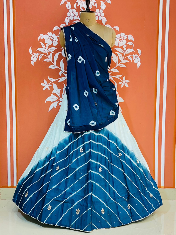 CHINON HANDWORK BHANDEJ LEHENGA