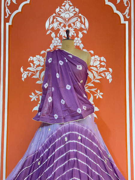 CHINON HANDWORK BHANDEJ LEHENGA