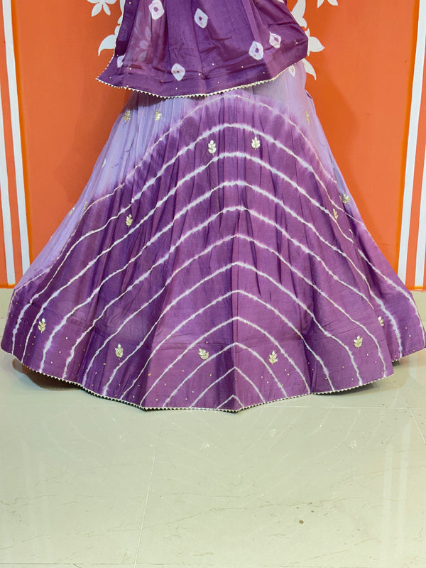 CHINON HANDWORK BHANDEJ LEHENGA