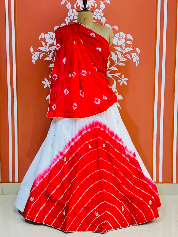 CHINON HANDWORK BHANDEJ LEHENGA