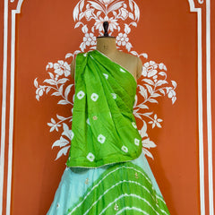 CHINON HANDWORK BHANDEJ LEHENGA