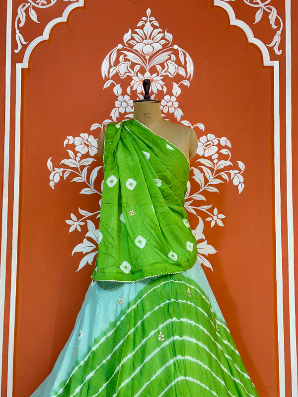 CHINON HANDWORK BHANDEJ LEHENGA