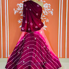 CHINON HANDWORK BHANDEJ LEHENGA