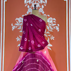 CHINON HANDWORK BHANDEJ LEHENGA