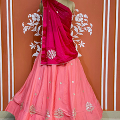 CHINON GOTA PATTI LEHENGA