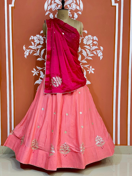 CHINON GOTA PATTI LEHENGA
