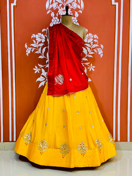 CHINON GOTA PATTI LEHENGA