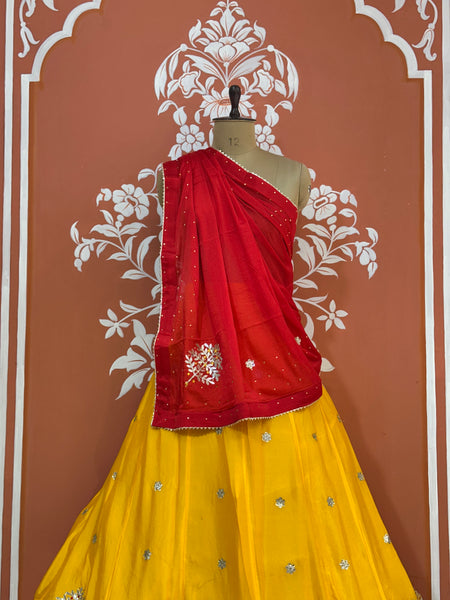 CHINON GOTA PATTI LEHENGA