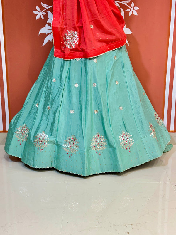 CHINON GOTA PATTI LEHENGA
