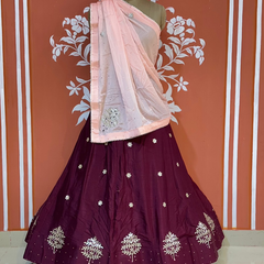 CHINON GOTA PATTI LEHENGA