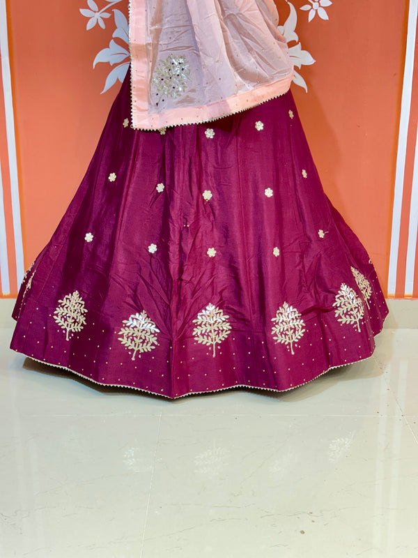 CHINON GOTA PATTI LEHENGA