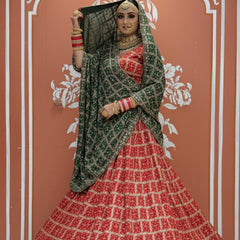 Zari Ghatchola Pure Georgette lehenga