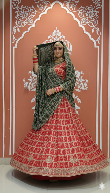 Zari Ghatchola Pure Georgette lehenga