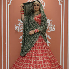 Zari Ghatchola Pure Georgette lehenga