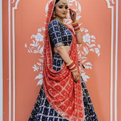 Zari Ghatchola Pure Georgette lehenga