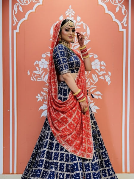 Zari Ghatchola Pure Georgette lehenga