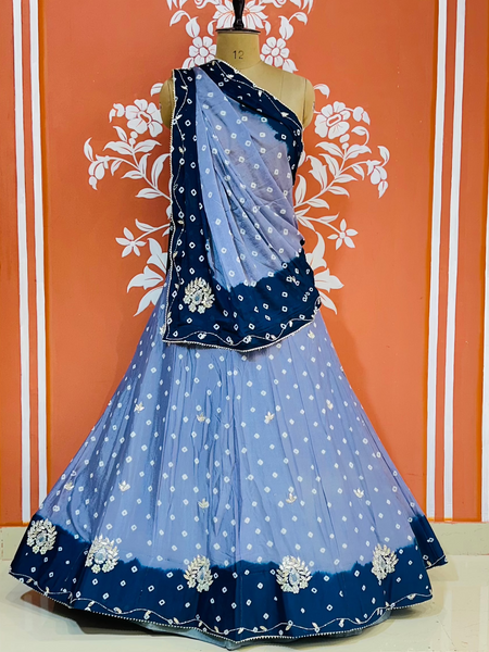 CHINON HANDWORK BHANDEJ LEHENGA