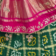 GAZI SILK ZARDOZI GOTA PATTI LEHENGA