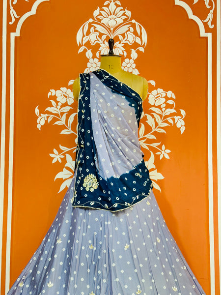 CHINON HANDWORK BHANDEJ LEHENGA