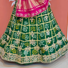 GAZI SILK ZARDOZI GOTA PATTI LEHENGA