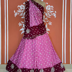 CHINON HANDWORK BHANDEJ LEHENGA