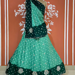 CHINON HANDWORK BHANDEJ LEHENGA