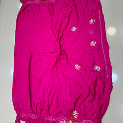 GAZI SILK ZARDOZI GOTA PATTI LEHENGA
