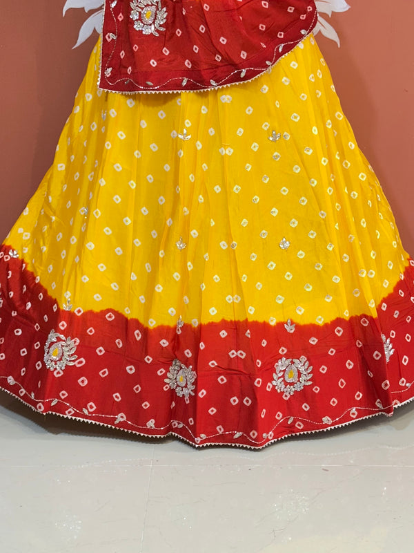 CHINON HANDWORK BHANDEJ LEHENGA