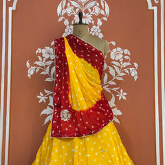 CHINON HANDWORK BHANDEJ LEHENGA