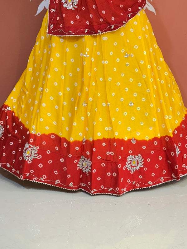 CHINON HANDWORK BHANDEJ LEHENGA