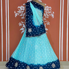 CHINON HANDWORK BHANDEJ LEHENGA