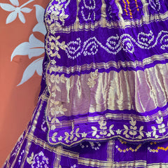 GAZI SILK ZARDOZI GOTA PATTI LEHENGA