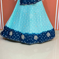 CHINON HANDWORK BHANDEJ LEHENGA