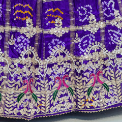 GAZI SILK ZARDOZI GOTA PATTI LEHENGA