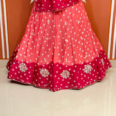 CHINON HANDWORK BHANDEJ LEHENGA