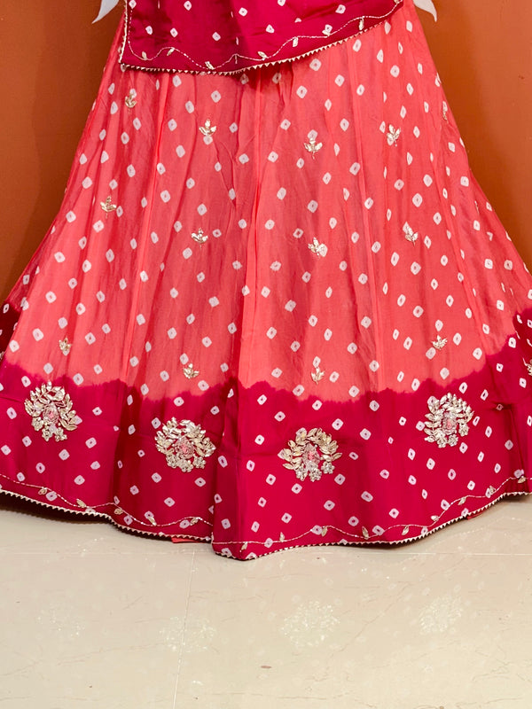 CHINON HANDWORK BHANDEJ LEHENGA