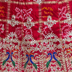 GAZI SILK ZARDOZI GOTA PATTI LEHENGA