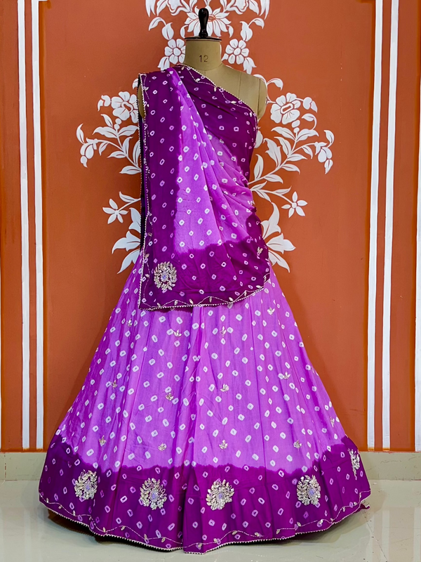 CHINON HANDWORK BHANDEJ LEHENGA