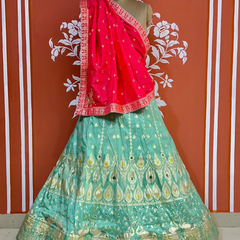 BANARSI ZARI HANDWORK LEHENGA