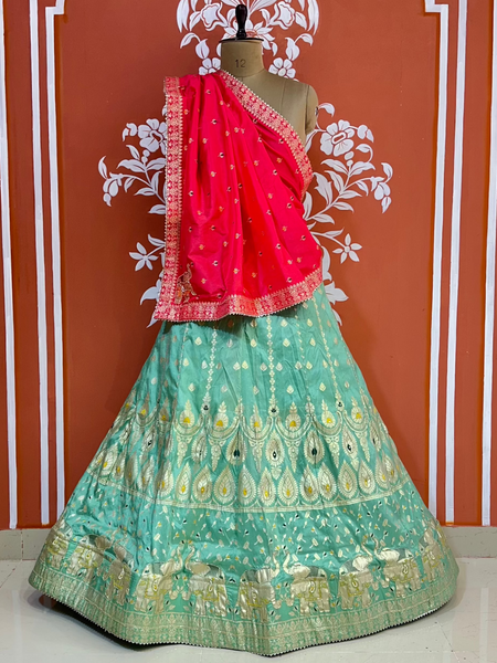 BANARSI ZARI HANDWORK LEHENGA