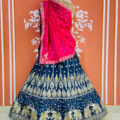BANARSI ZARI HANDWORK LEHENGA