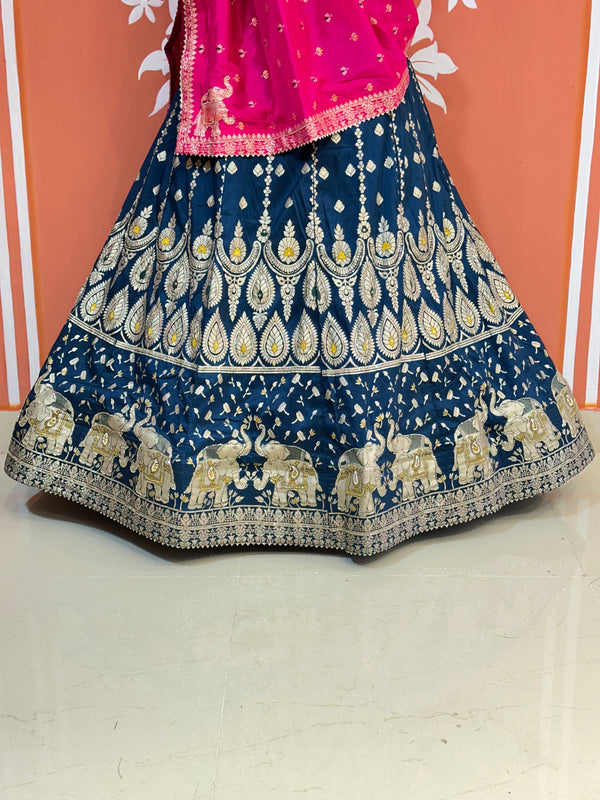BANARSI ZARI HANDWORK LEHENGA
