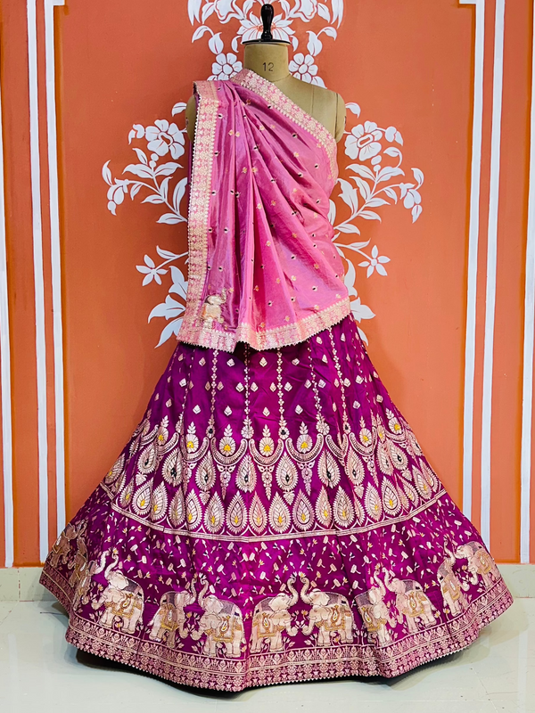 BANARSI ZARI HANDWORK LEHENGA