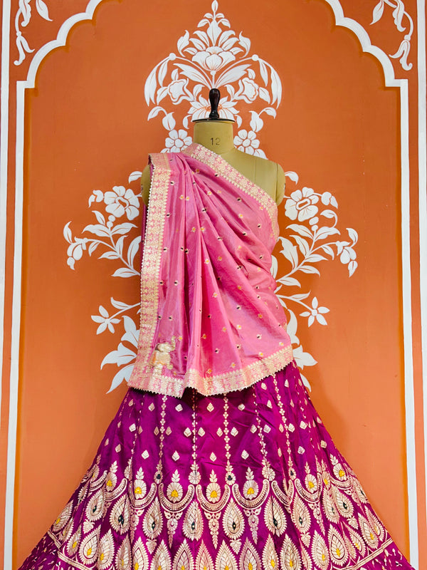 BANARSI ZARI HANDWORK LEHENGA